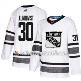 Miesten NHL New York Rangers Pelipaita Henrik Lundqvist 30 2019 All-Star Adidas Valkoinen Authentic